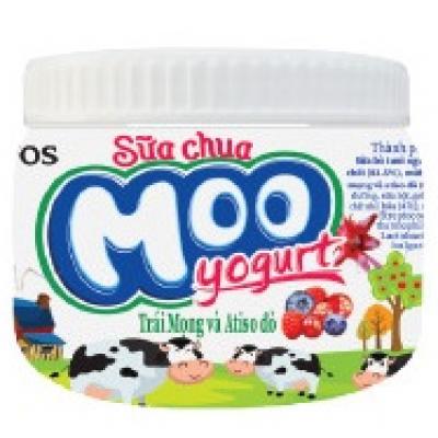 Sữa chua Moo Yogurt 180g ( vị vãi và hoa hồng )
